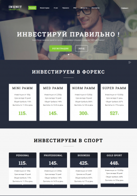 Скрипт инвестиционного проекта «INUNIT»