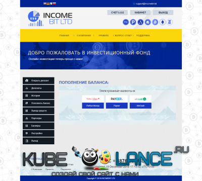 Скрипт проекта Incomebit